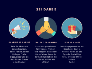 Damen T-Shirt "Liebe Digga, Liebe" FRIEDENSSHIRT – Bild 6