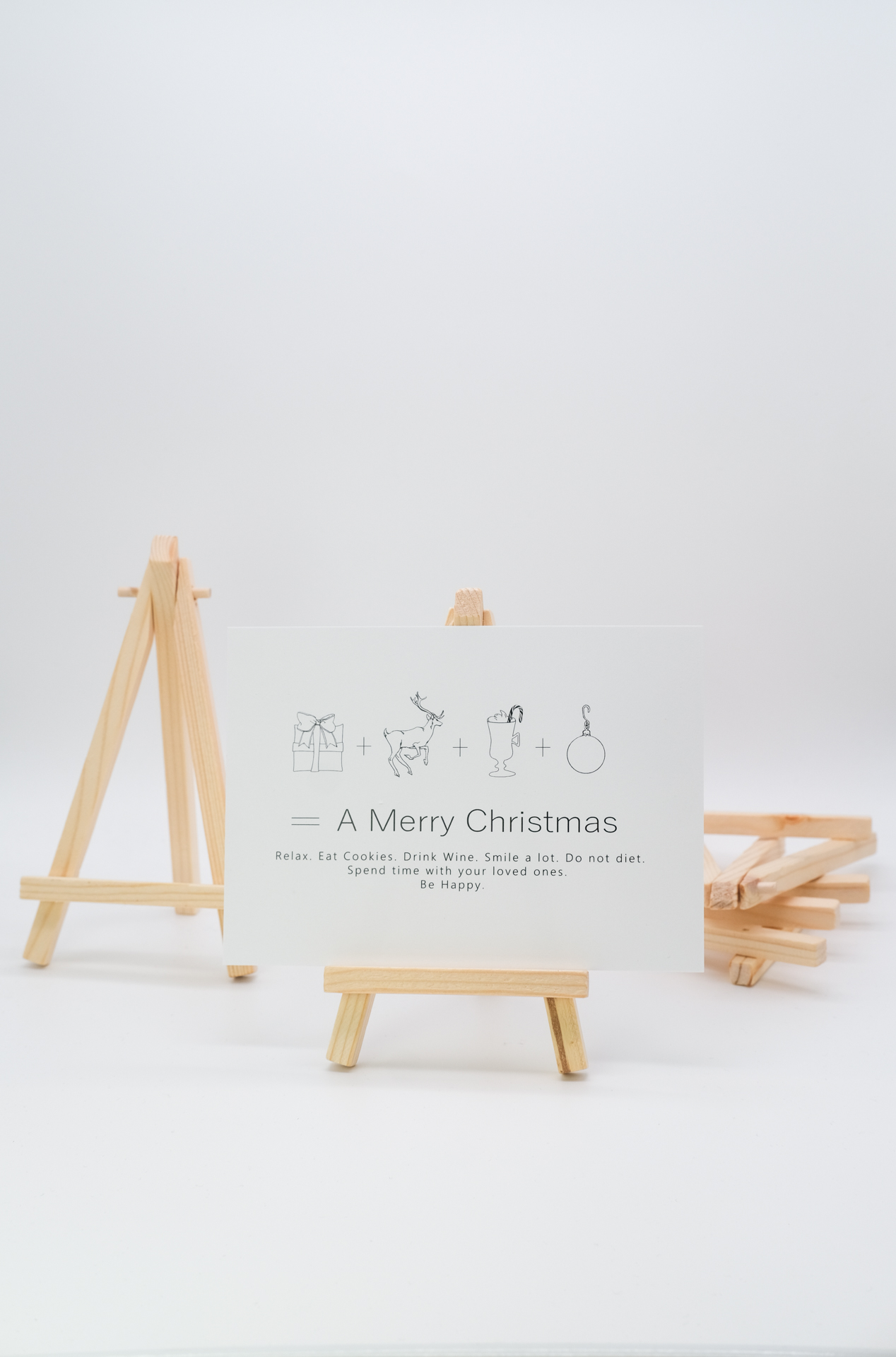 Postkarte auf Staffelei