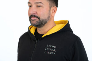 Herren KapuzenHUDDY Jacke "Liebe Digga, Liebe" – Bild 4