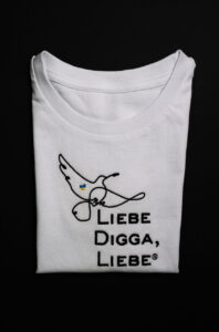 Kinder T-Shirt "Liebe Digga, Liebe" FRIEDENSSHIRT – Bild 7