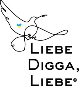 Damen T-Shirt "Liebe Digga, Liebe" FRIEDENSSHIRT – Bild 2