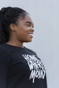 Damen Rundhals Sweatshirt "Home is where the Moin is" – Bild 4