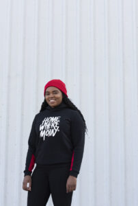 Damen Kapuzen Hoodie "Home is where the Moin is" – Bild 7