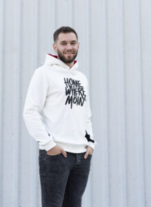 Herren Kapuzen Hoodie "Home is where the Moin is" – Bild 4