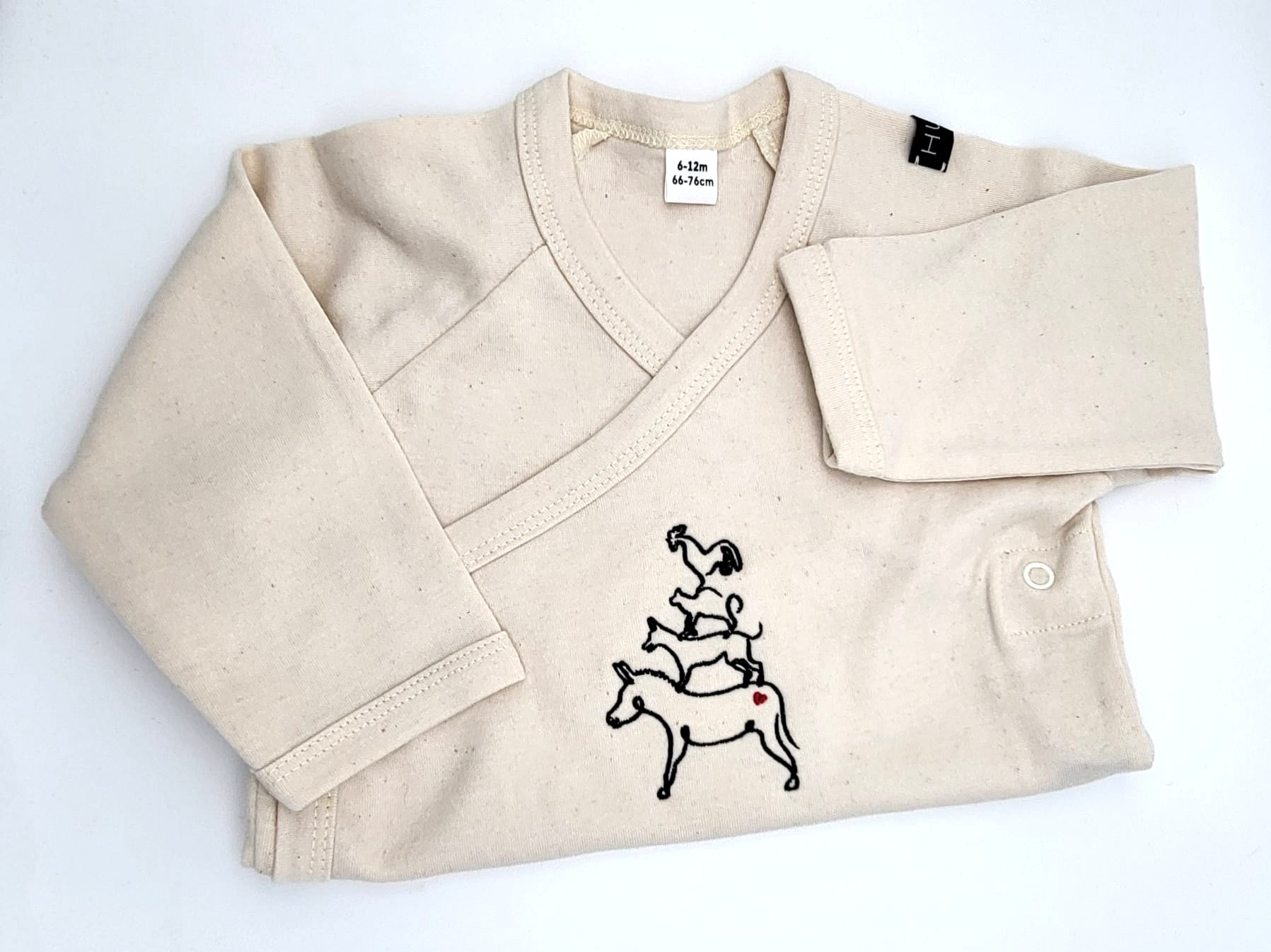 Kinder Kimono Baby Body "Bremer Stadtmusikanten" – Bild 3