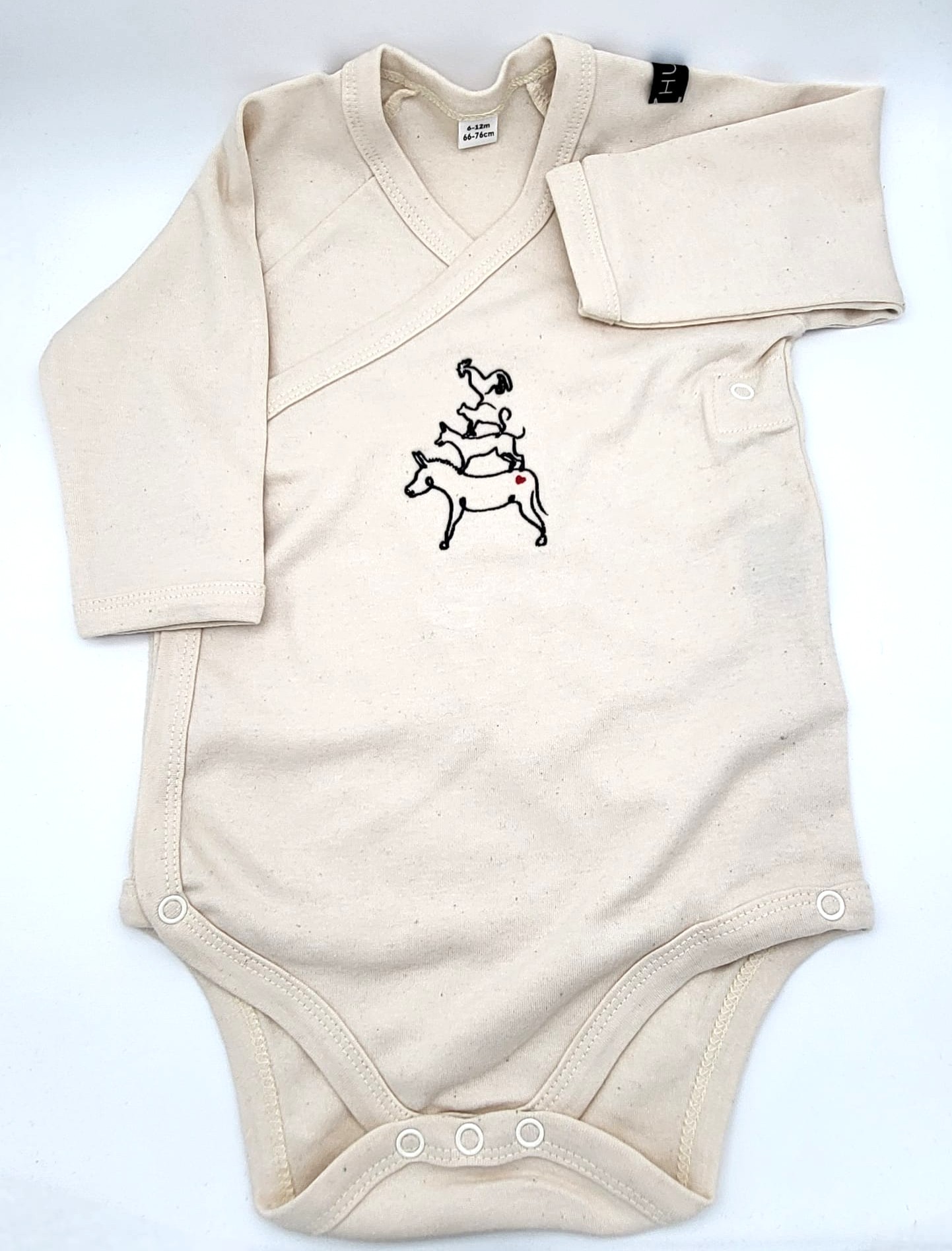 Kinder Kimono Baby Body "Bremer Stadtmusikanten" – Bild 4